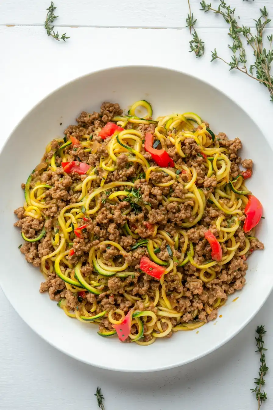 Creamy Keto Zucchini Noodles