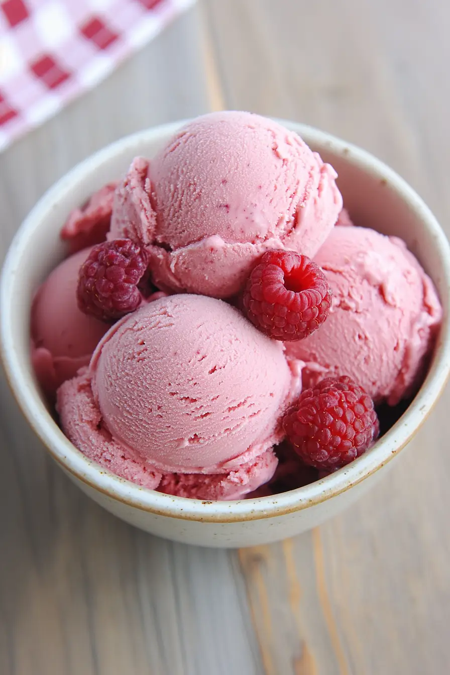 Sweet Raspberry Ice Cream Sensation