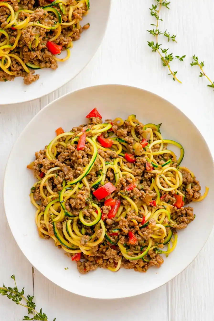 Creamy Keto Zucchini Noodles