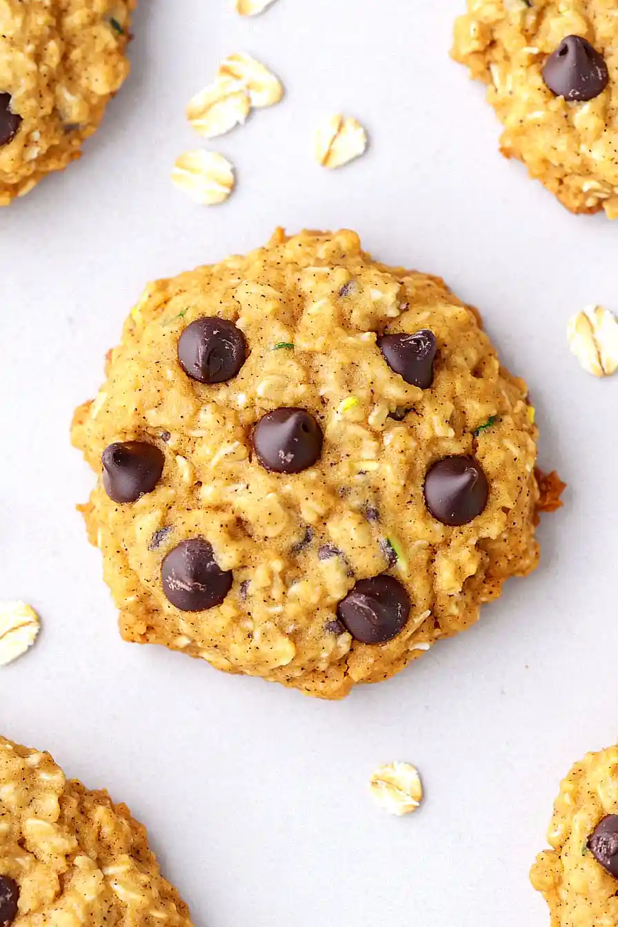 pumpkin zucchini chocolate chip cookies