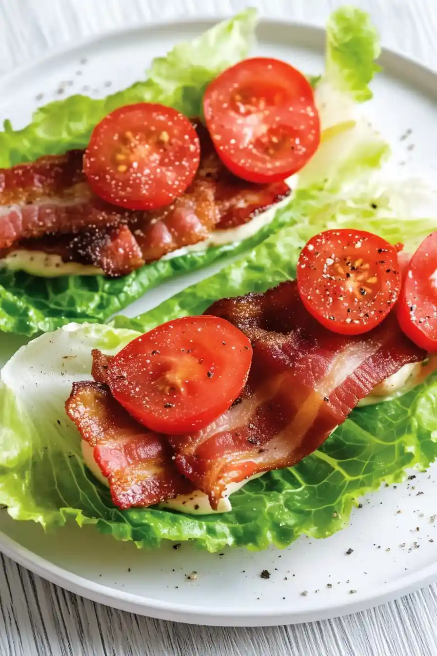 Healthy BLT Lettuce Wraps