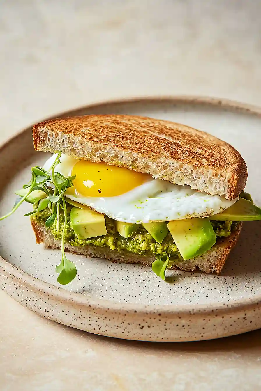pesto breakfast sandwich