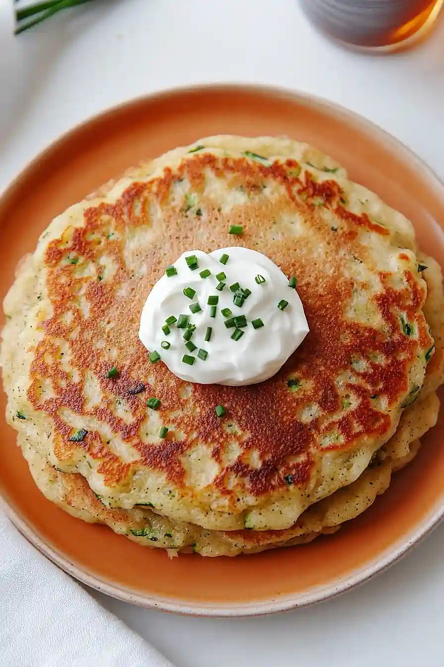zucchini cheddar pancakes