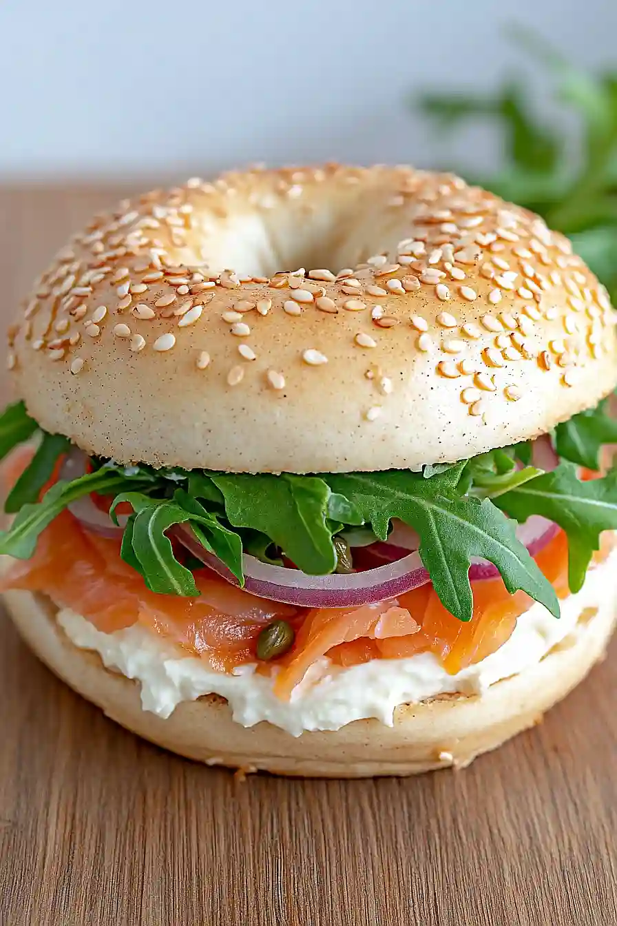 salmon cream cheese bagels