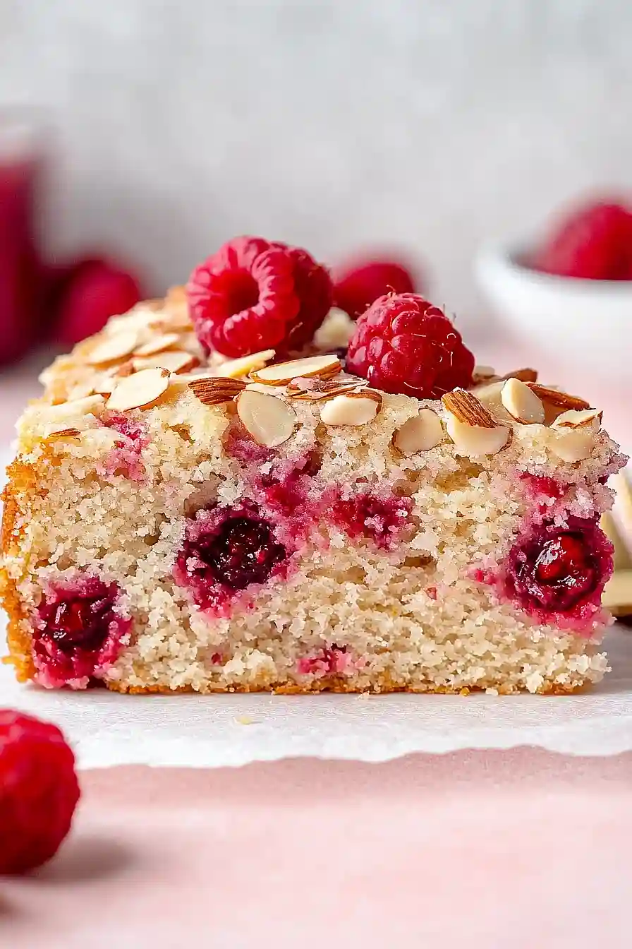 raspberry almond cake