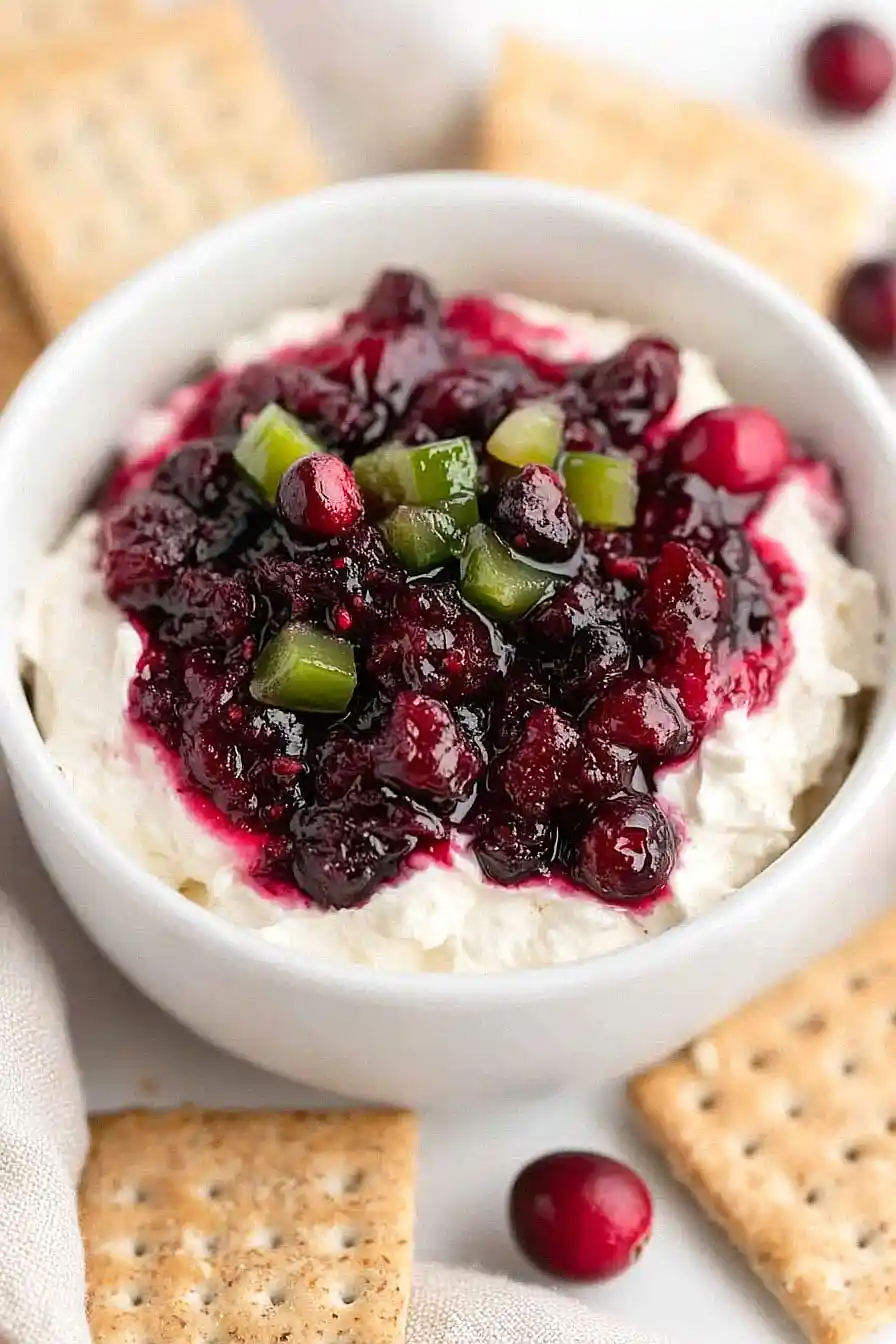 cranberry jalapeño cream cheese dip