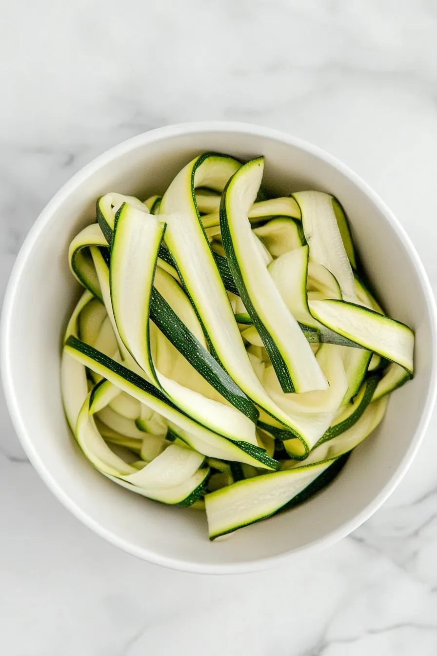 Simple Zucchini Noodles Without Spiralizer