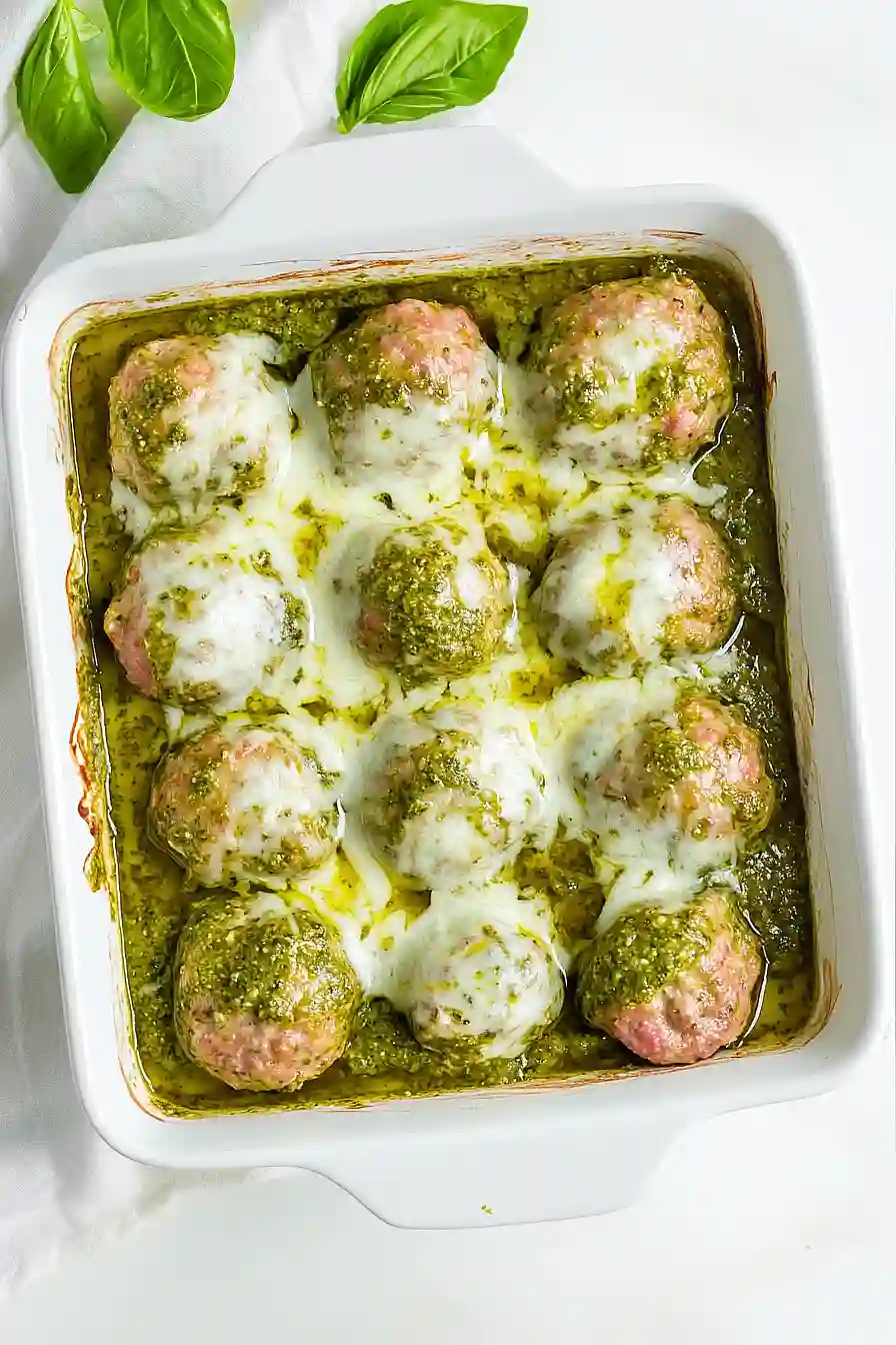 pesto turkey meatballs