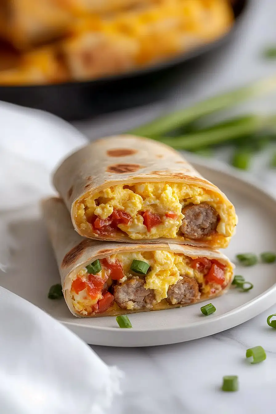 Easy Make Ahead Breakfast Burritos