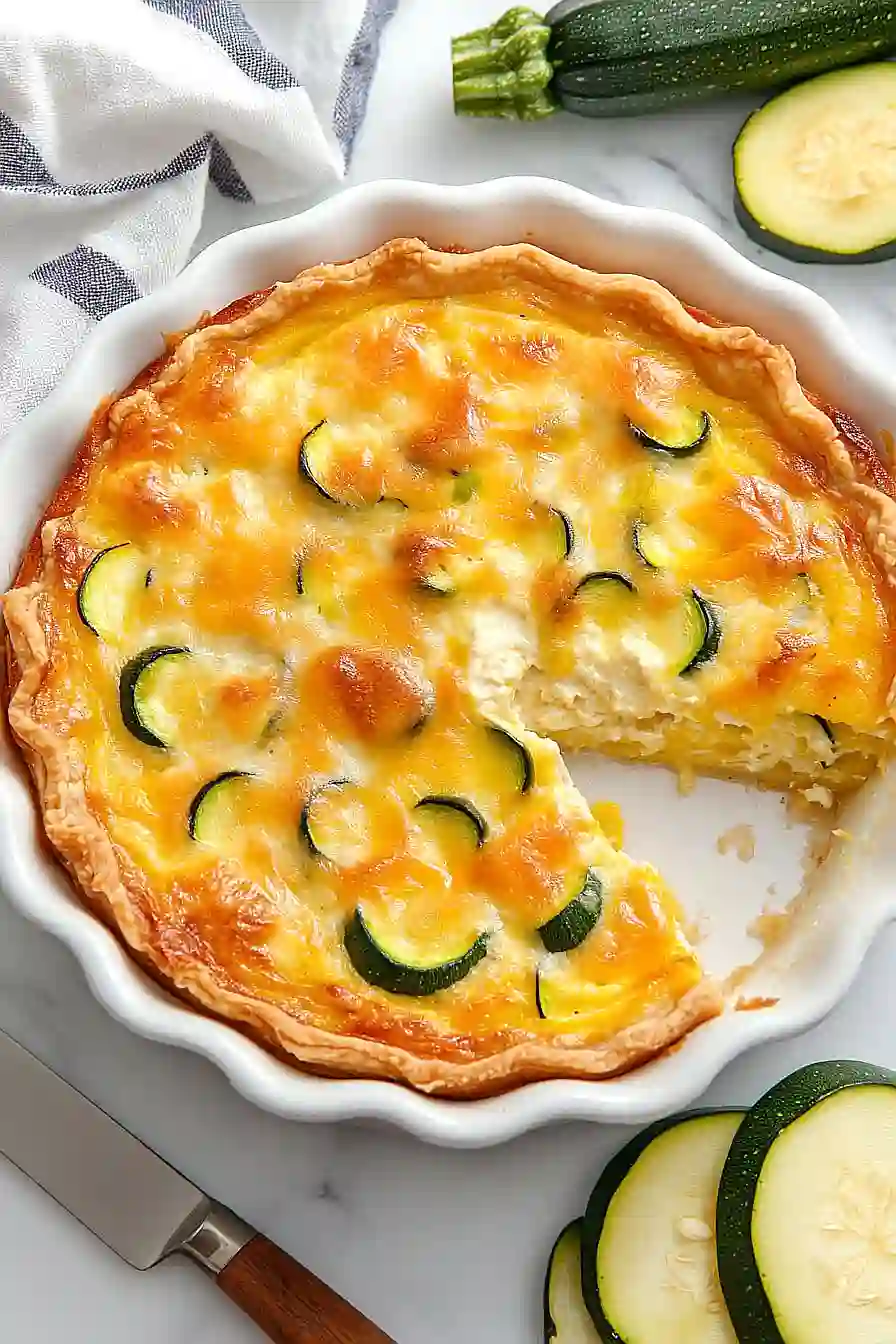 squash and zucchini quiche