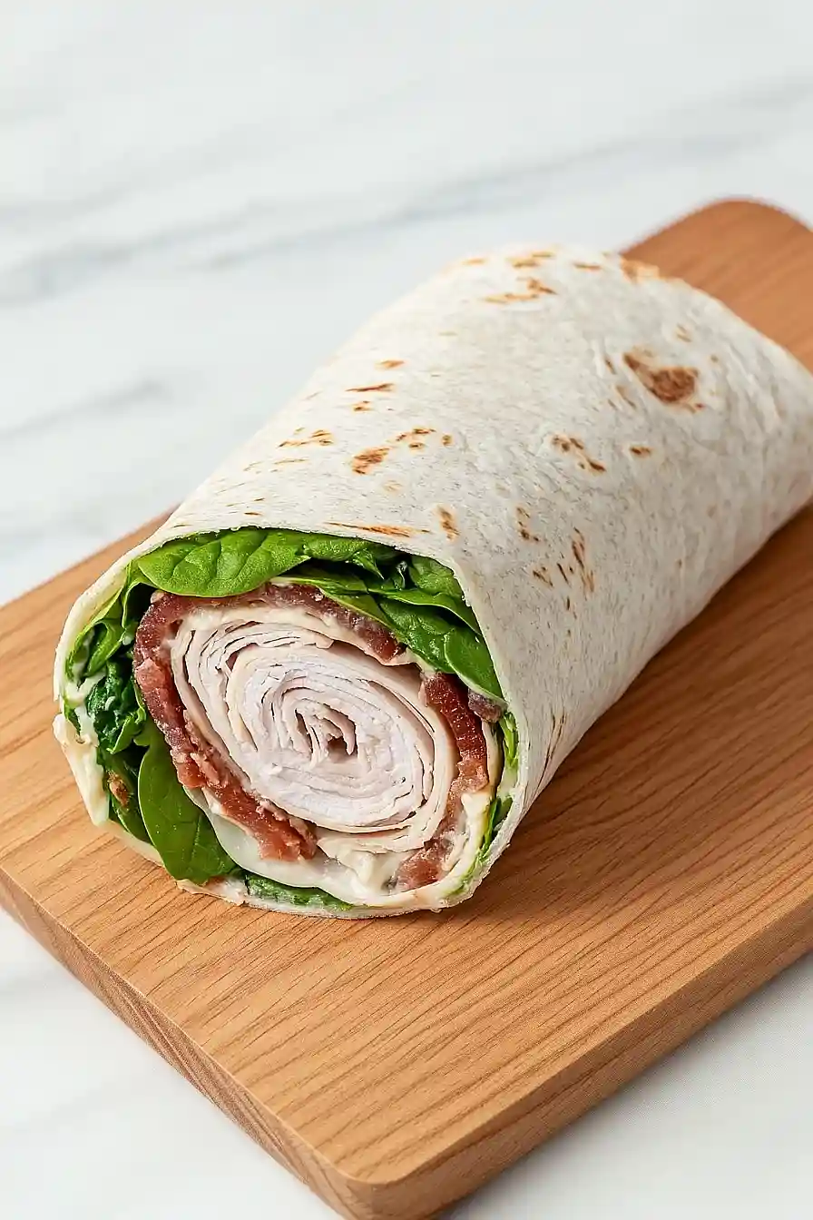 turkey bacon spinach wrap