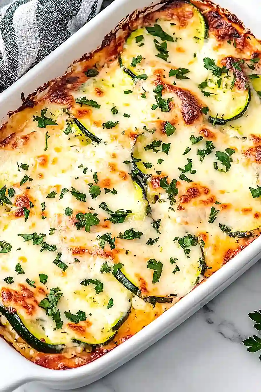 cheesy spinach zucchini lasagna