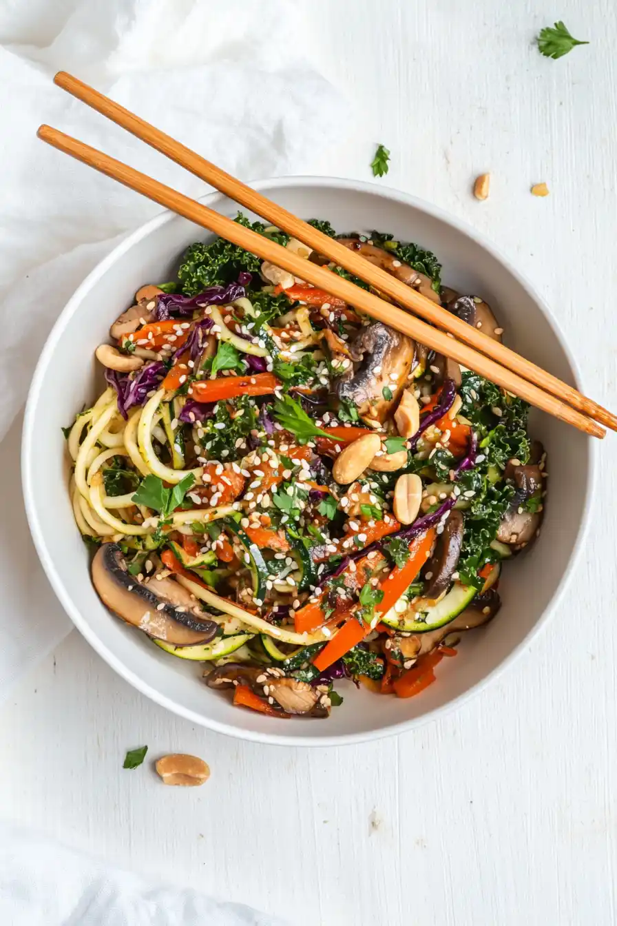 Fast Lo Mein with Zucchini Noodles