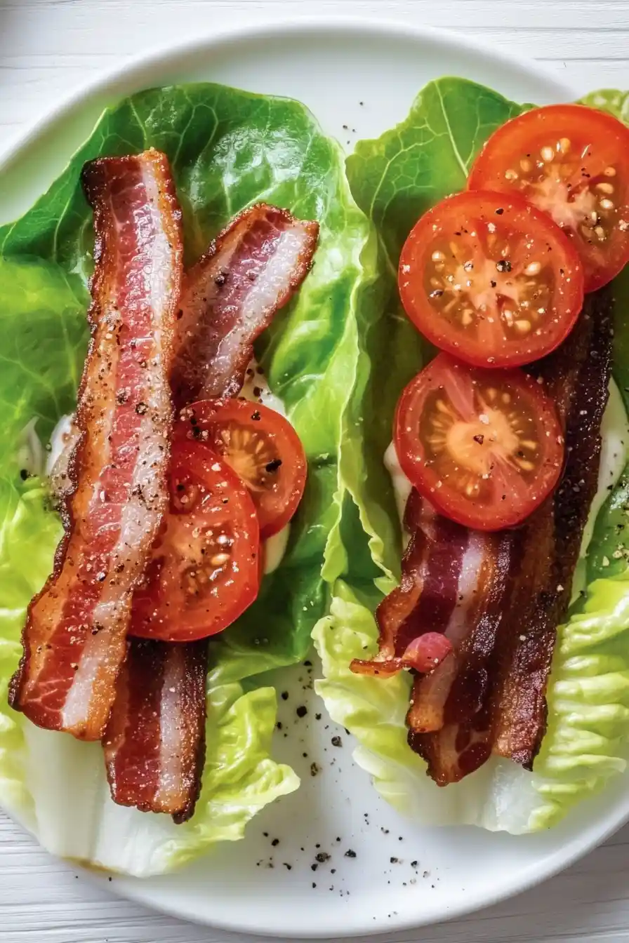 Healthy BLT Lettuce Wraps