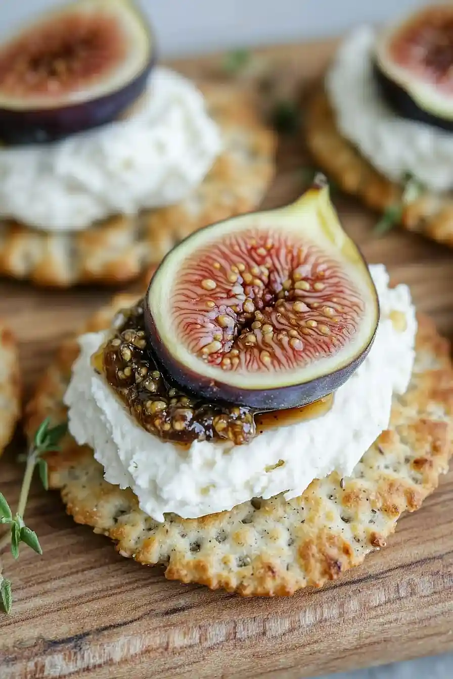cream cheese and fig jam appetizer
