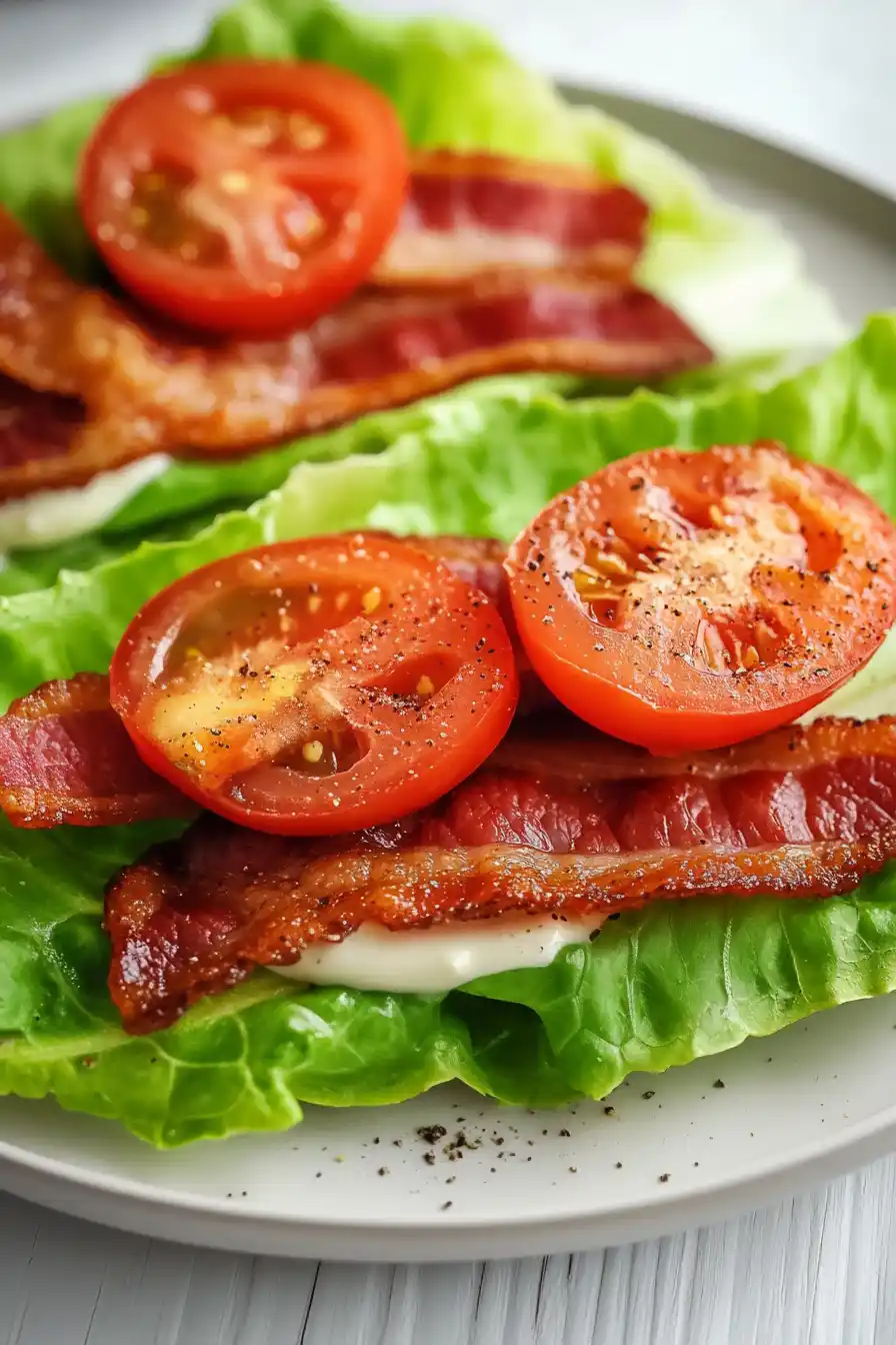 Healthy BLT Lettuce Wraps