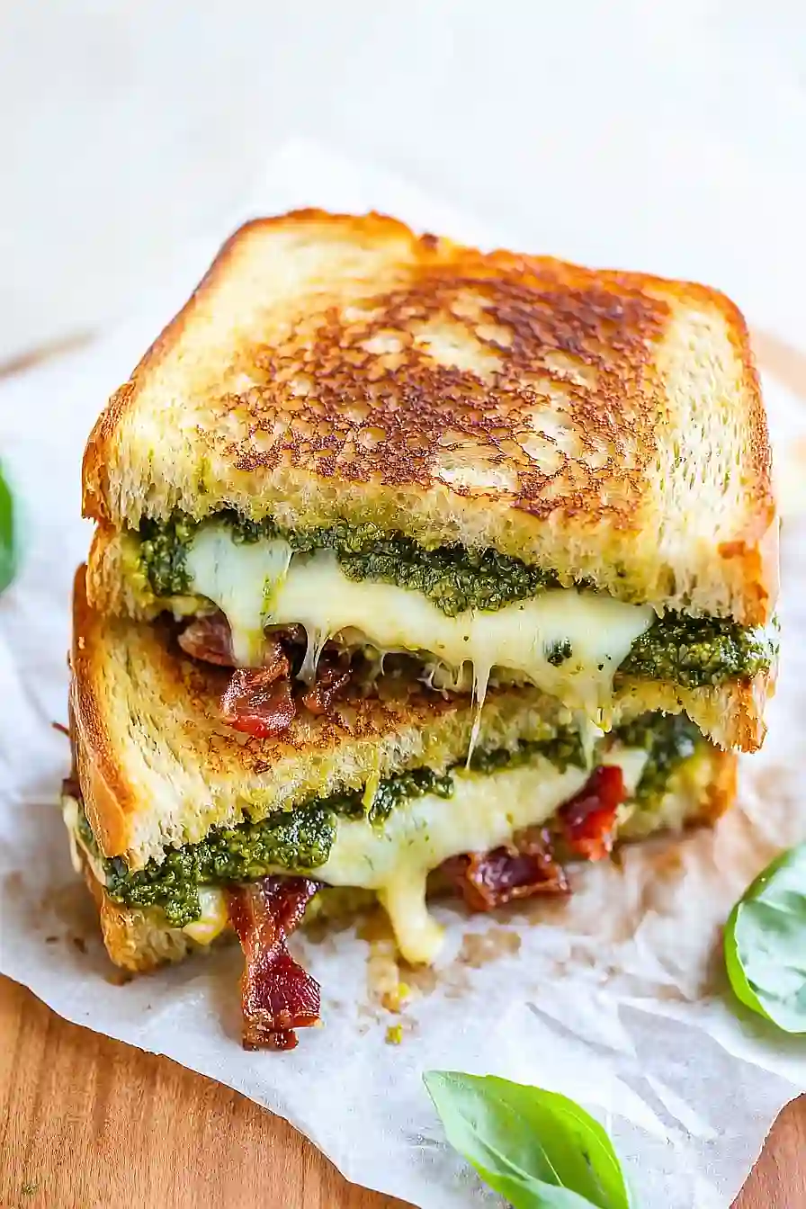 pesto grilled cheese