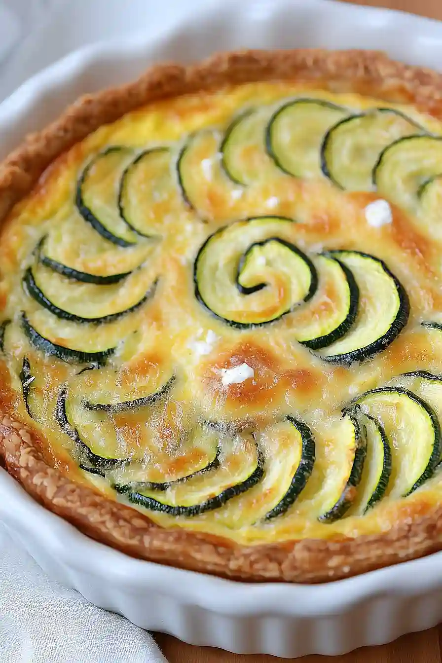 zucchini feta cheese quiche