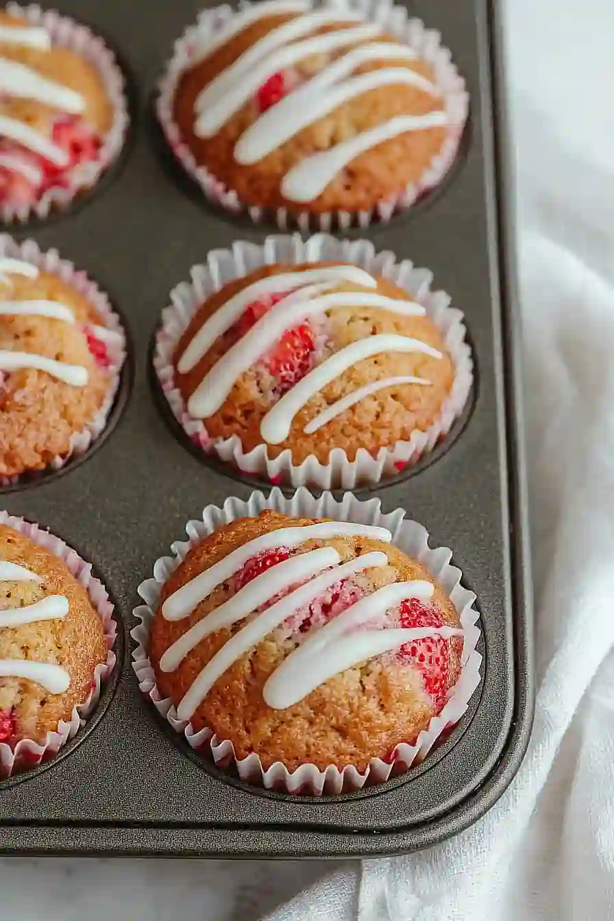 strawberry yogurt muffins