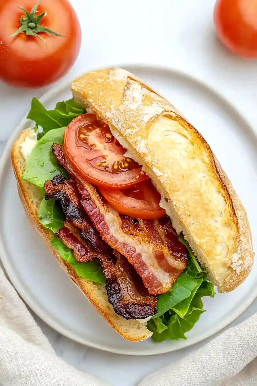 blt sandwich on ciabatta