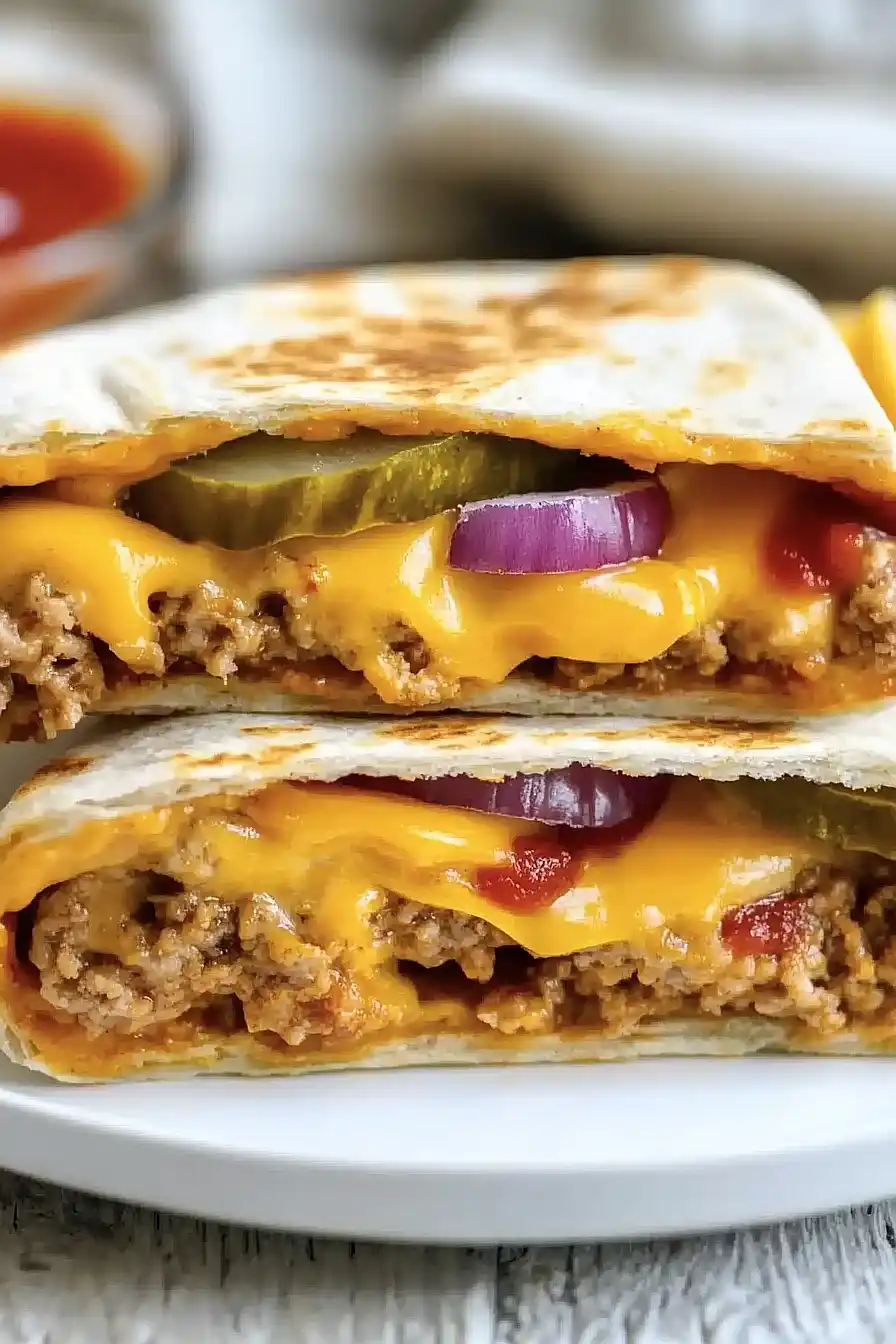 smash burger crunch wraps