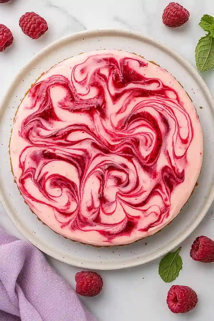 raspberry swirl cheesecake