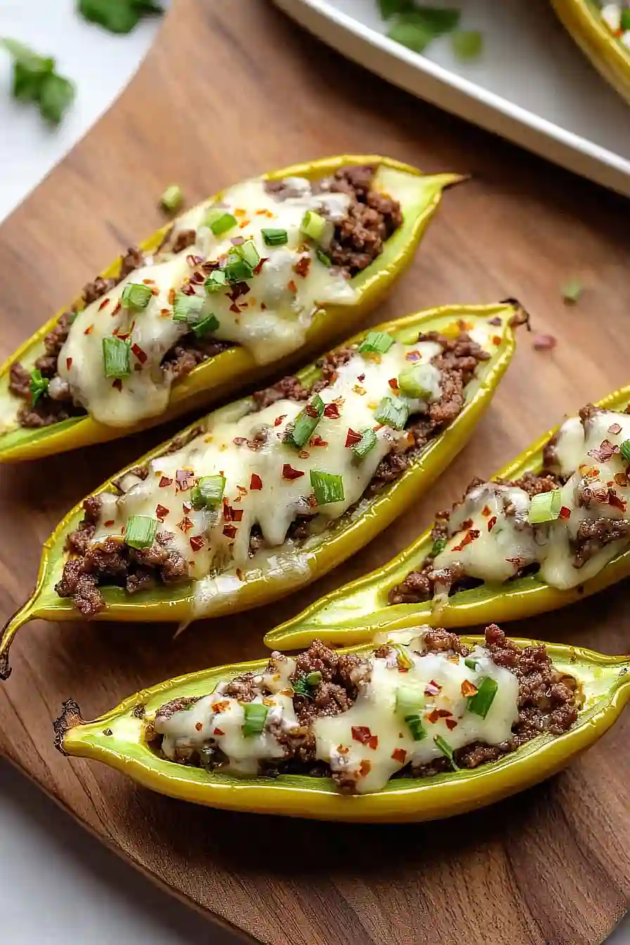 taco stuffed banana peppers