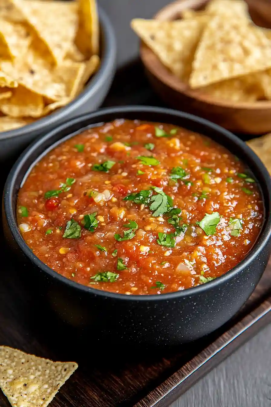 salsa mexicana with fresh tomatoes