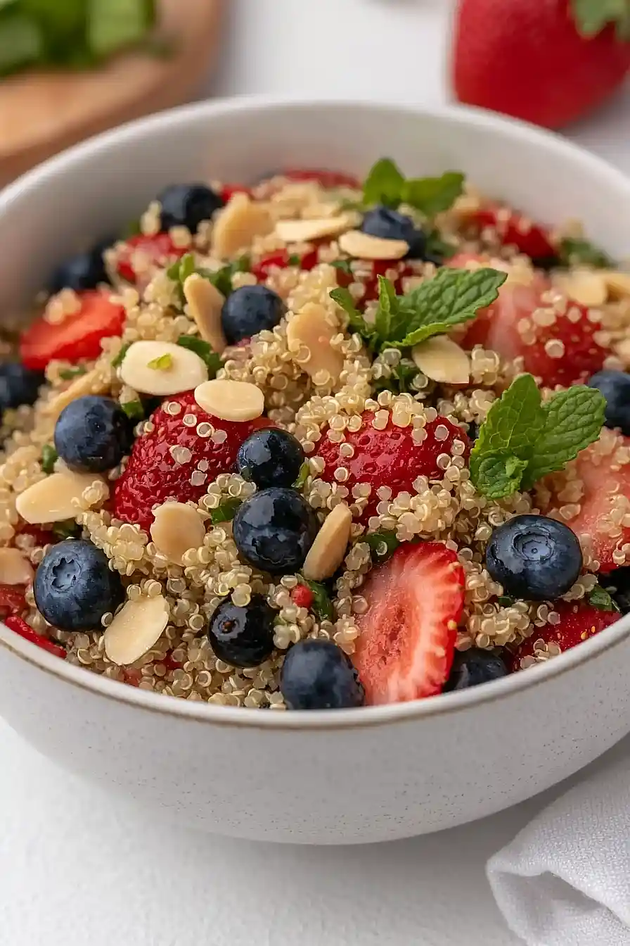 Red, White, and Blue Quinoa Salad