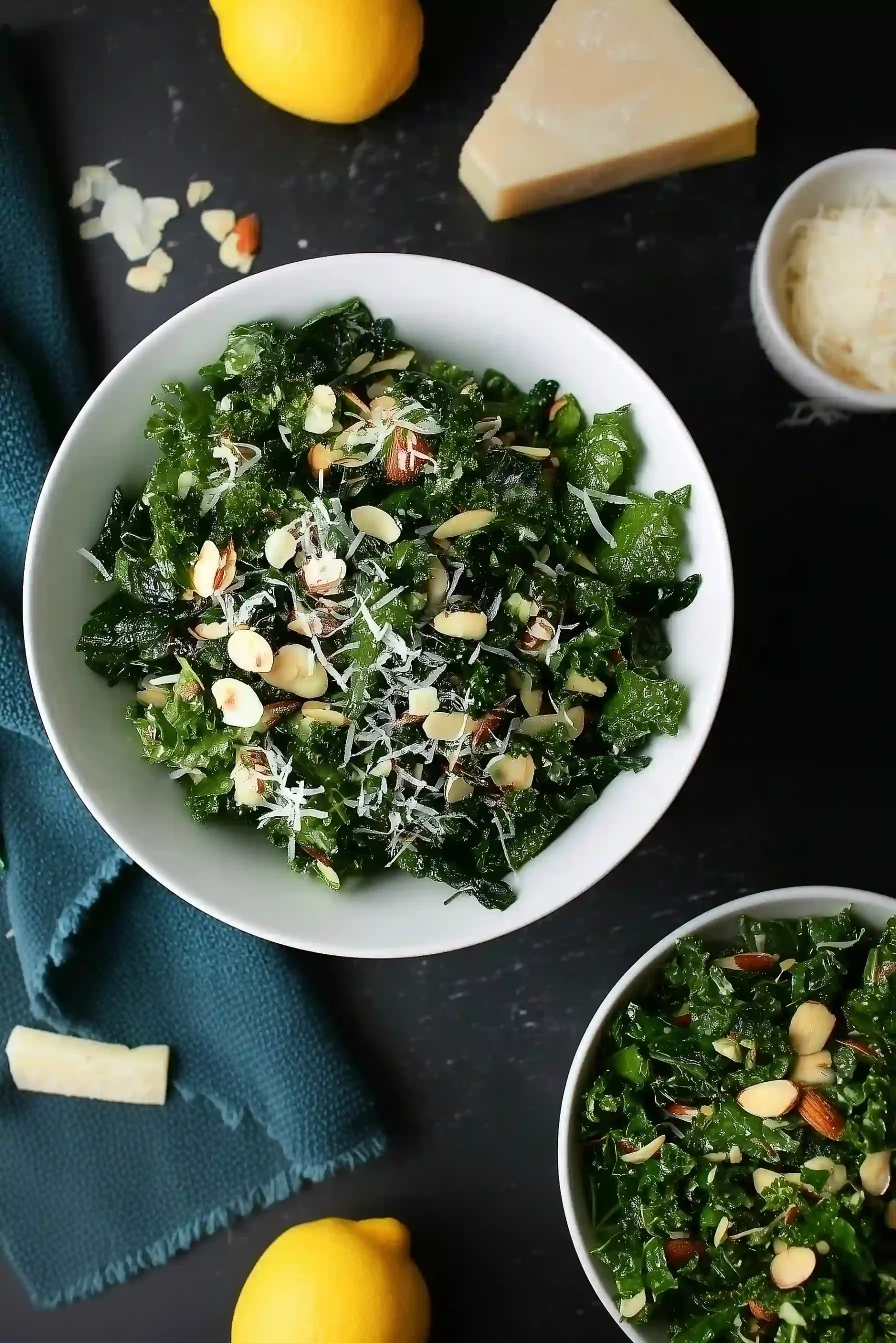 kale salad with almonds