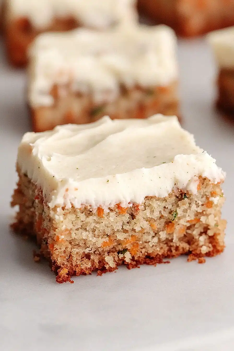 zucchini carrot cake with cream cheese icing
