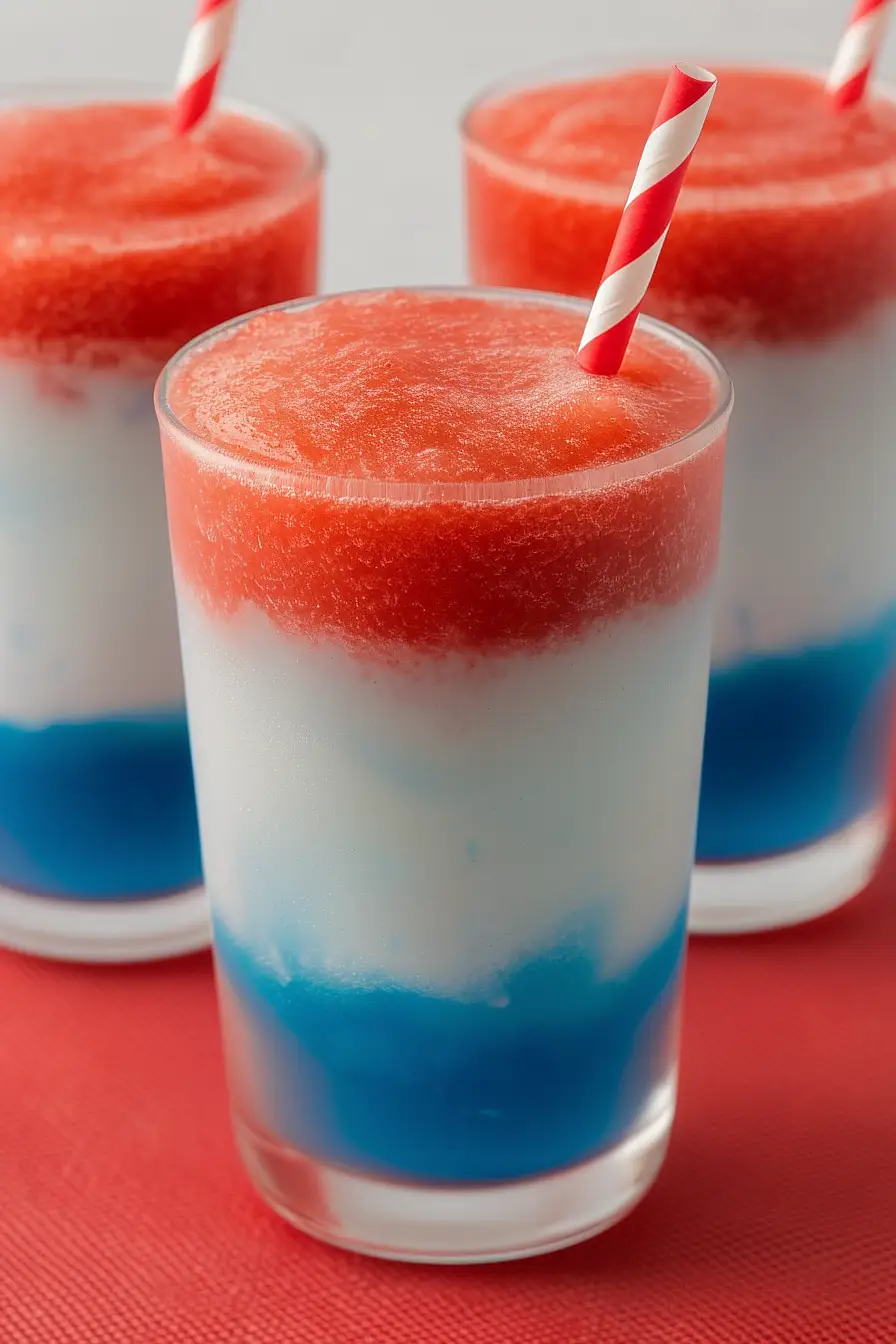 Red, White, and Blue Slushies