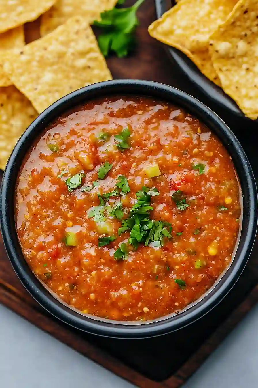 salsa mexicana with fresh tomatoes