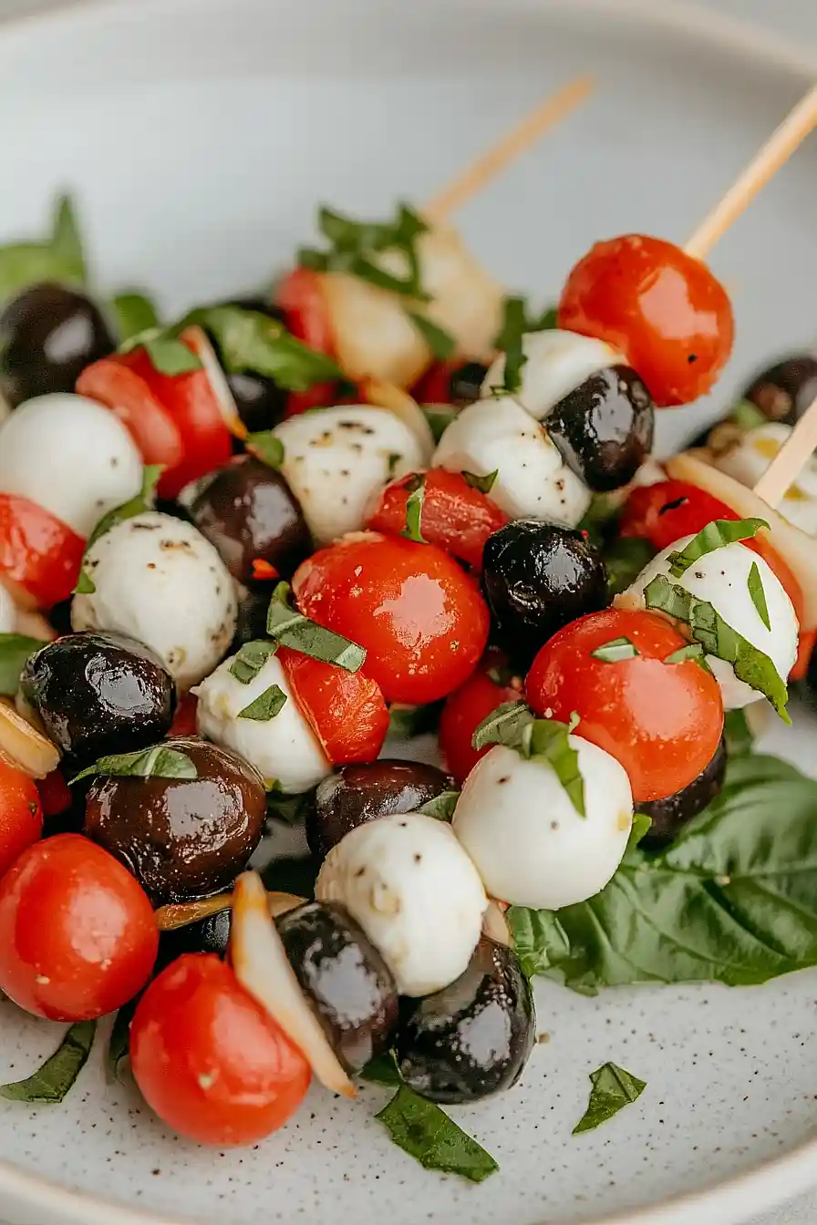 Fourth of July Caprese Skewers