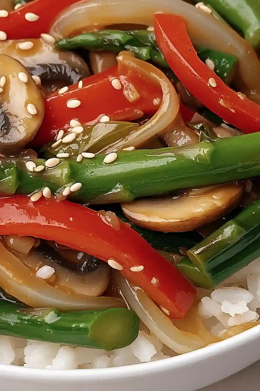 Easy Weeknight Stir Fry Vegetables with Rice