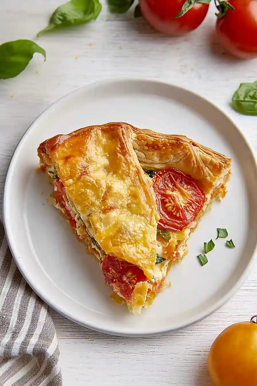 puff pastry tomato pie