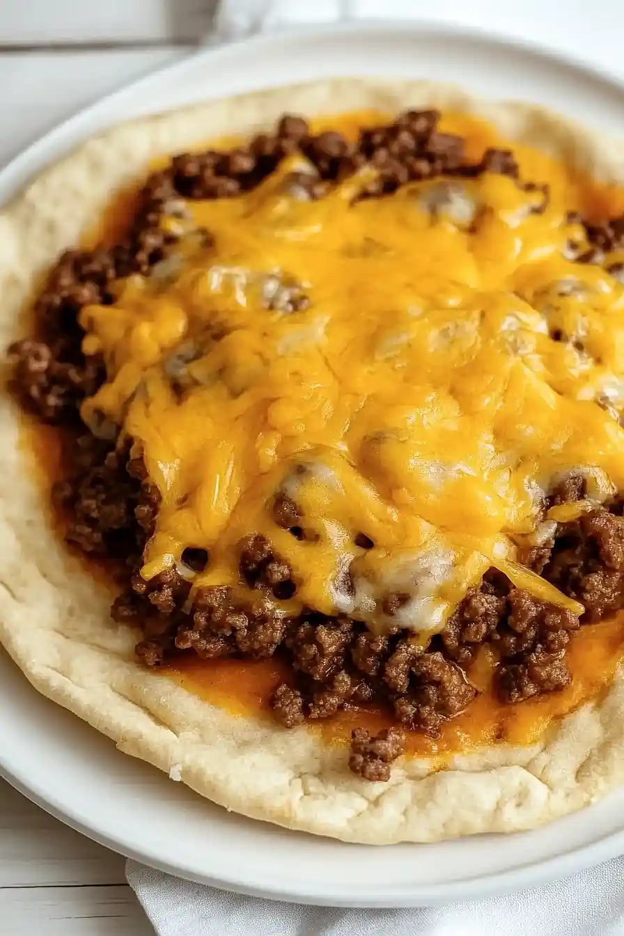 smash burger flatbread