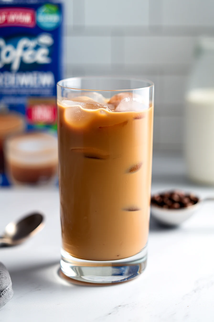 iced coffee with instant coffee