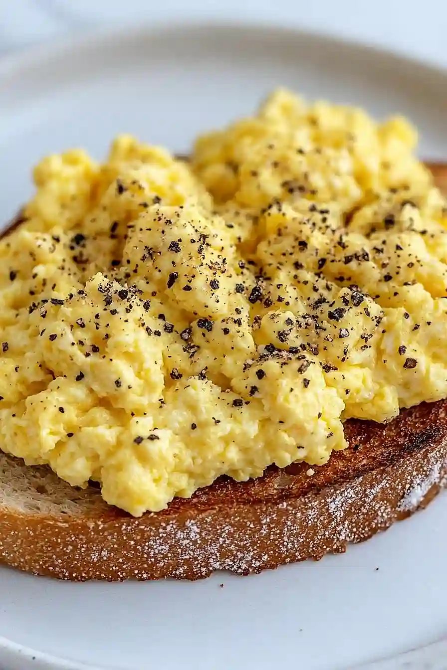 scrambled egg toast