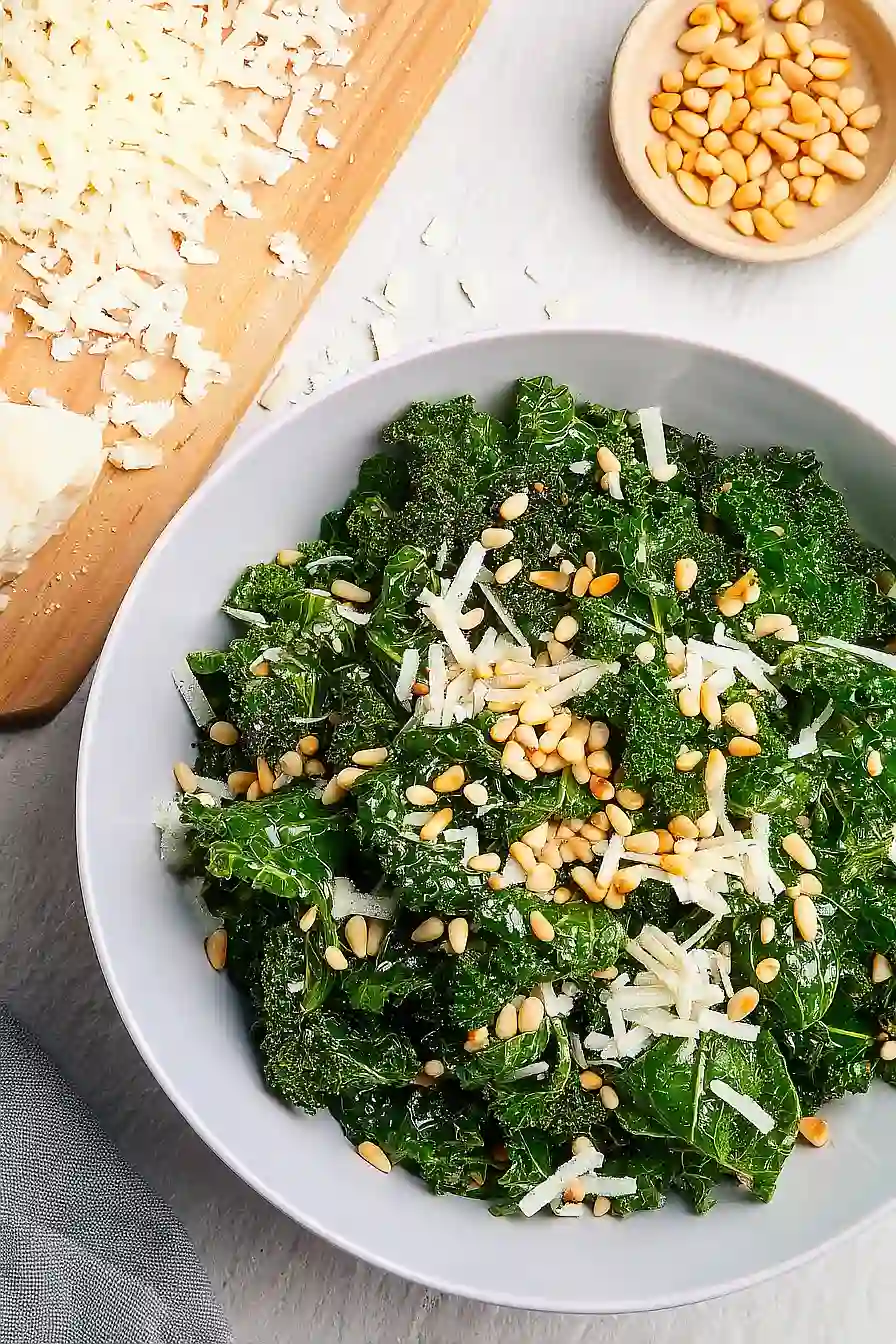 kale salad with balsamic dressing