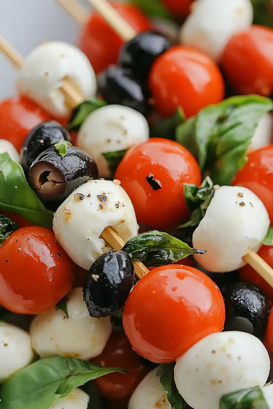 Fourth of July Caprese Skewers