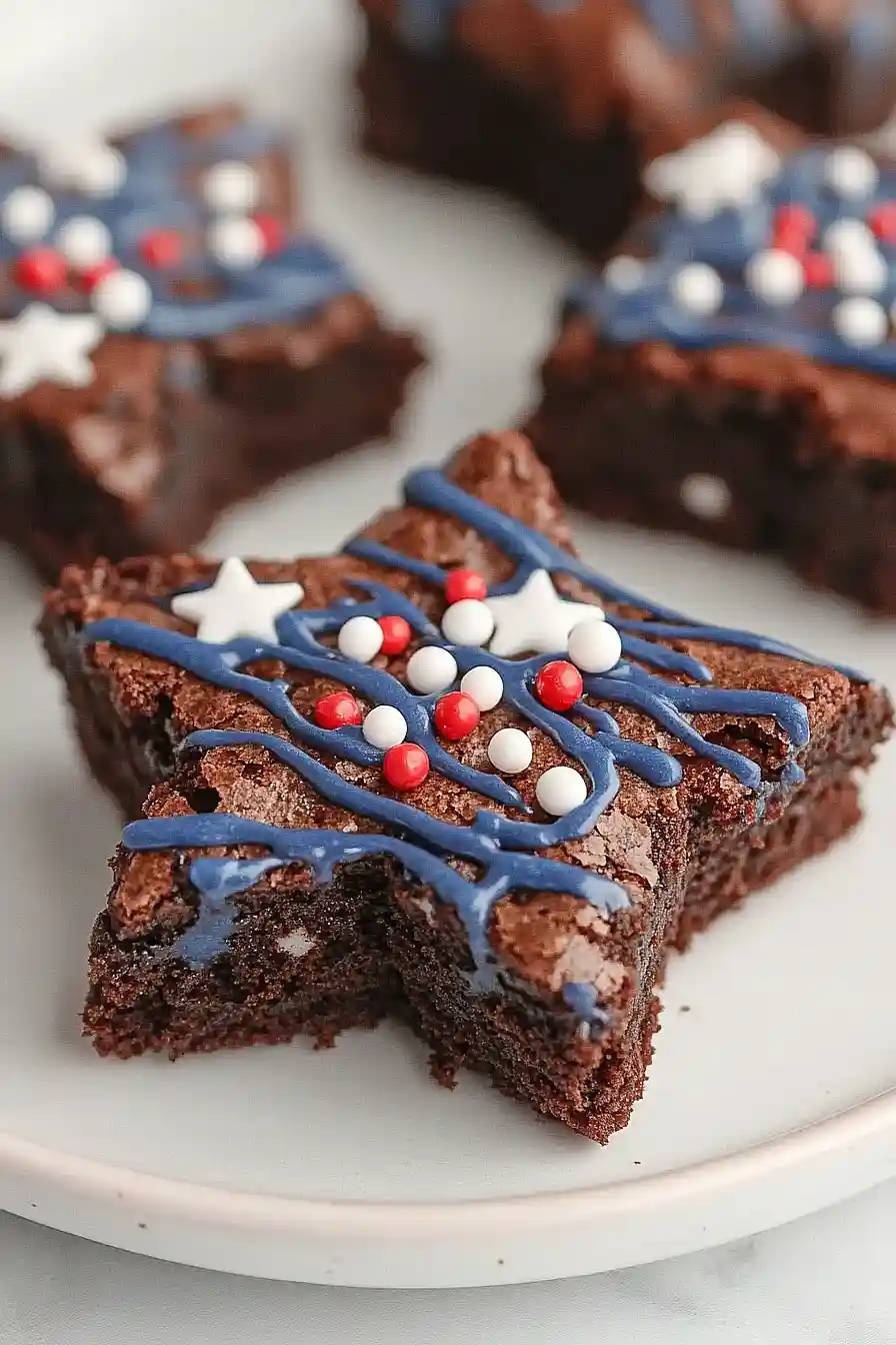 Star-spangled brownies