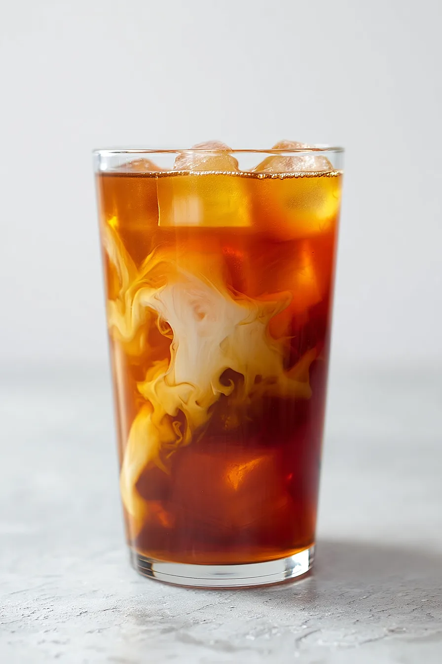 iced tea with milk