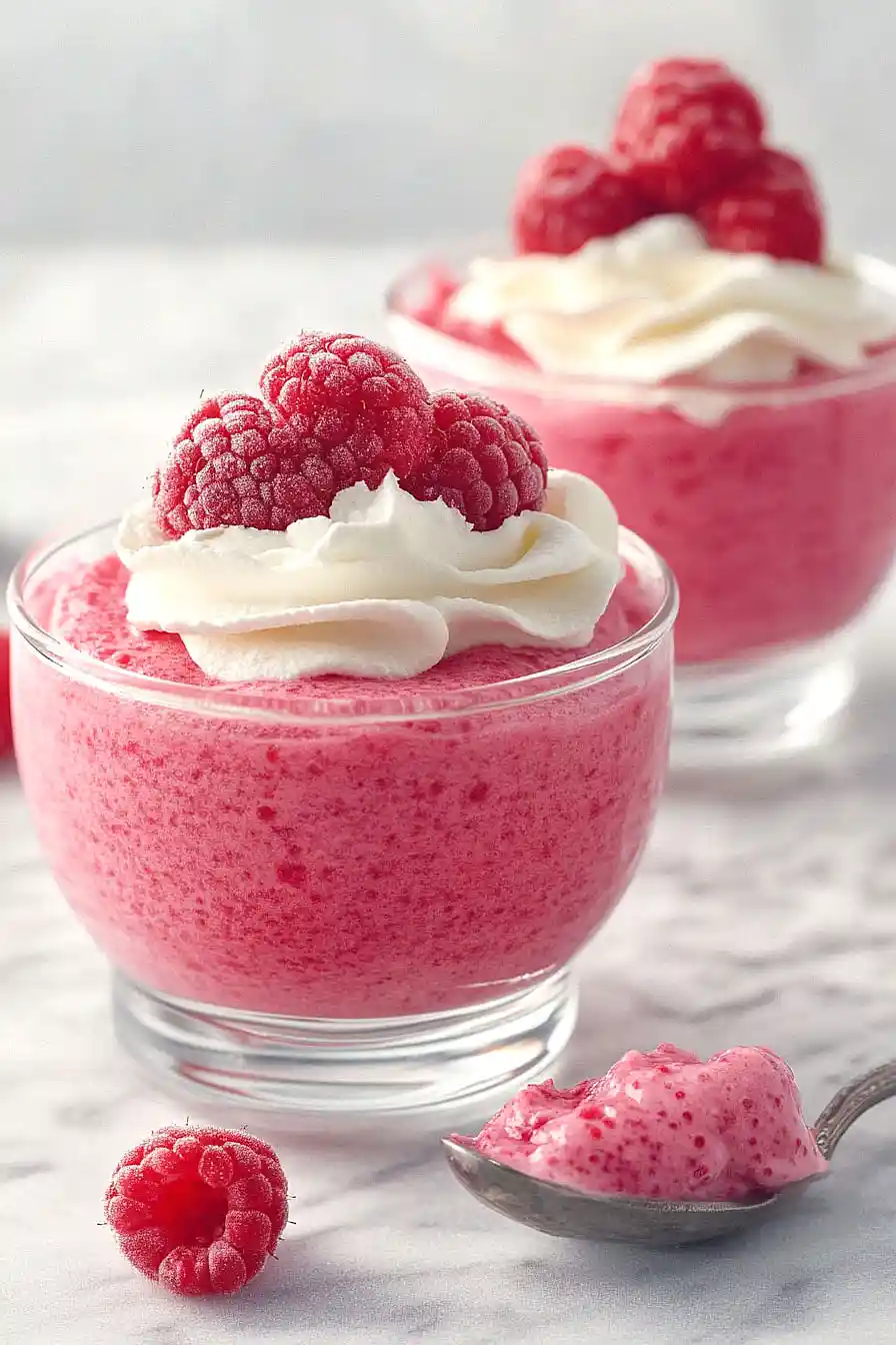 raspberry mousse