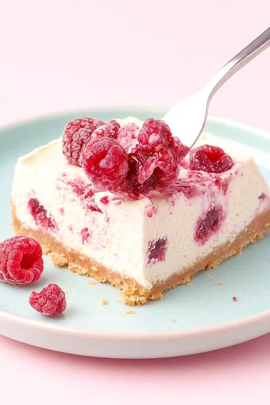no bake raspberry cheesecake