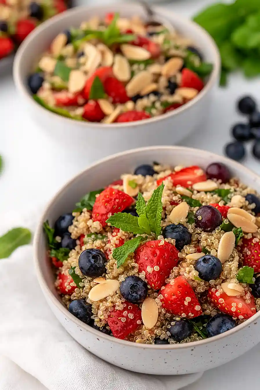 Red, White, and Blue Quinoa Salad