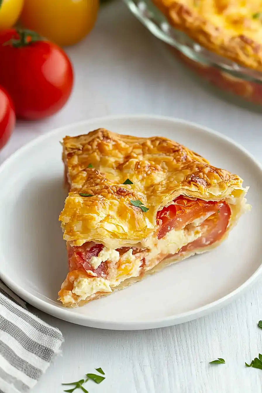 puff pastry tomato pie