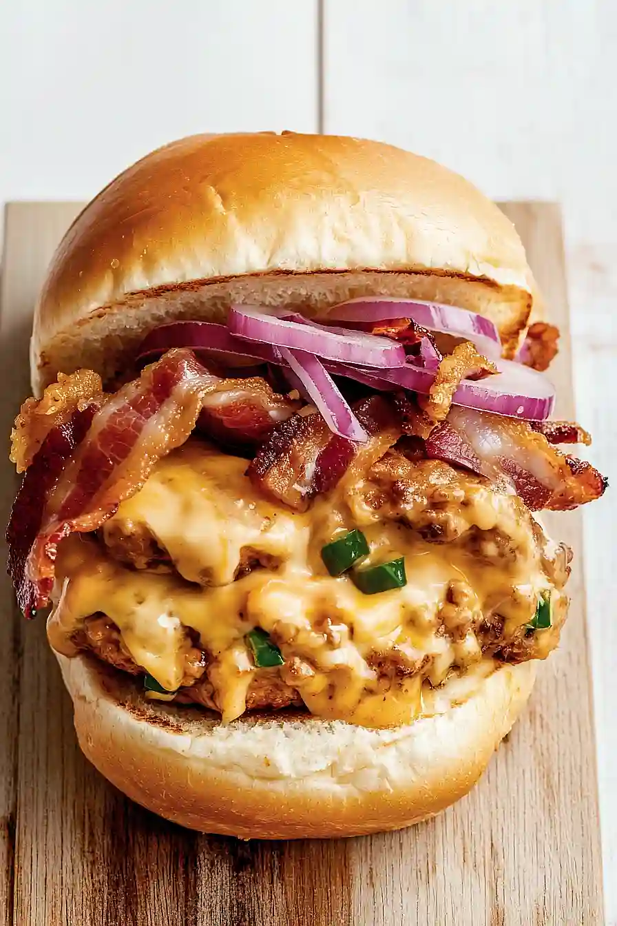 smash chicken burger