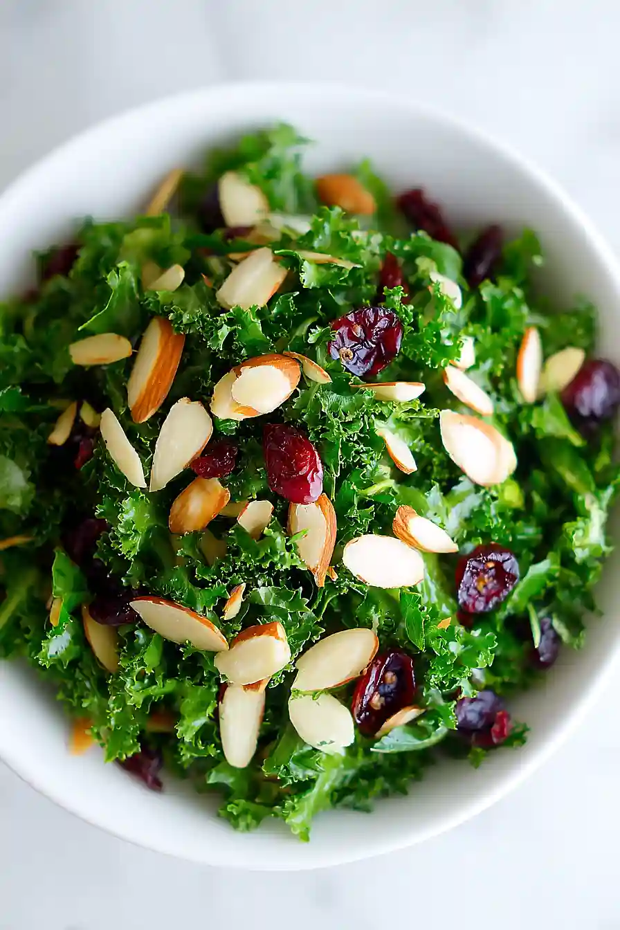 kale salad with cranberries