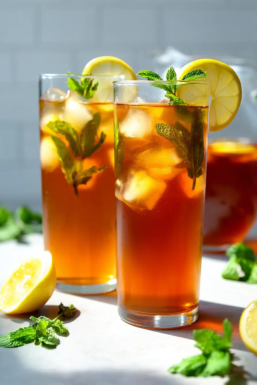 mint iced tea